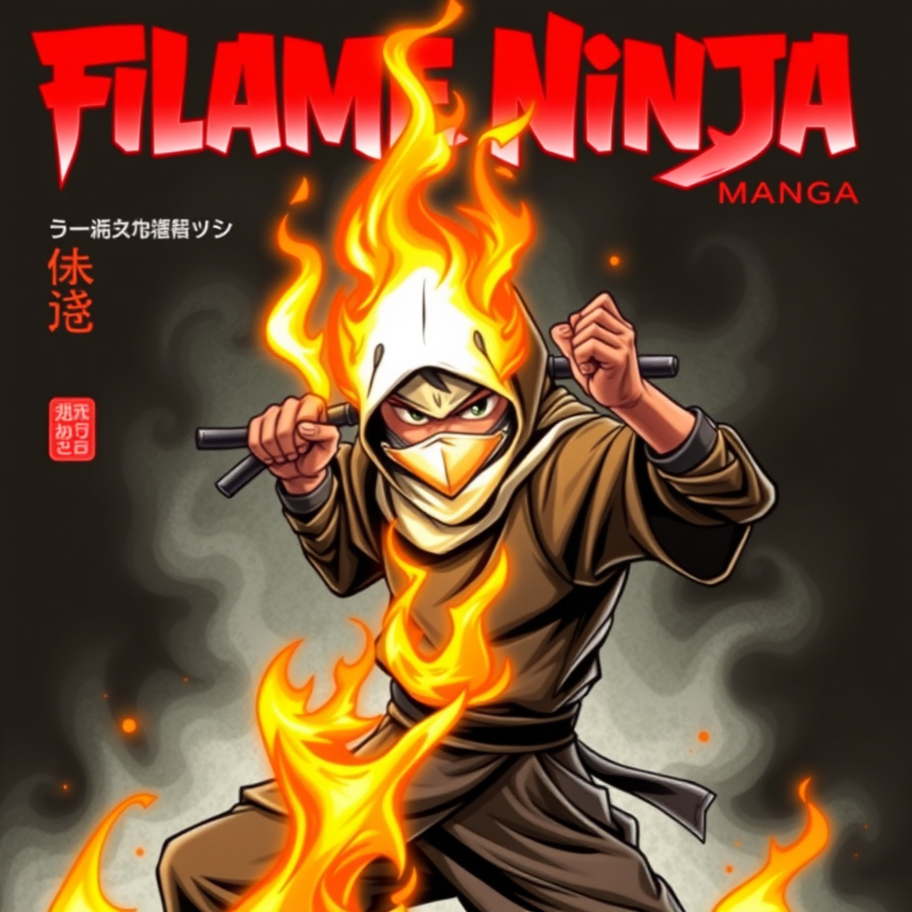 Flame Ninja Manga Cover